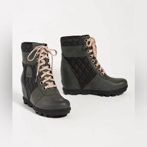 Sorel Lexie Wedge Boots, Dark Slate - 5.5